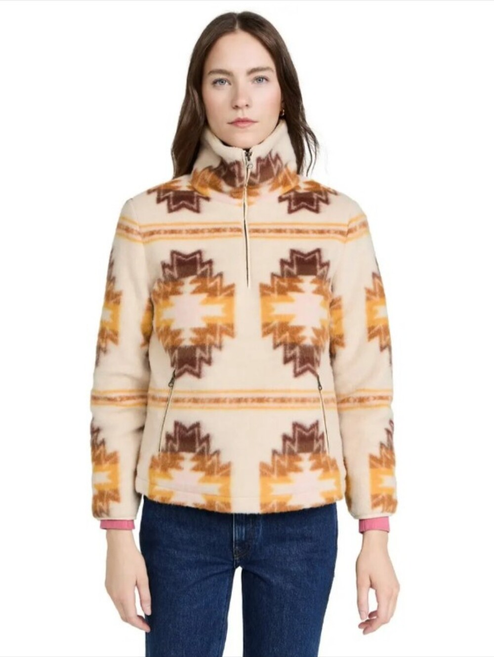 Faherty Brand Good Feather X Star Nation Quarter Zip Pullover XS